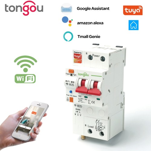 TO-Q-ST263JWT Disyuntor inteligente Wifi de medición con monitor de energía
