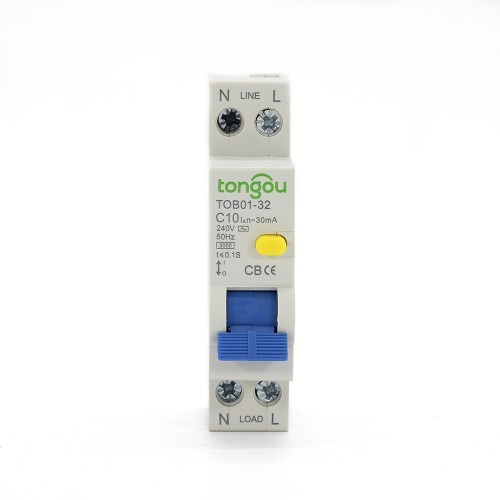 TOB01 RCBO mit 10 A zum Schutz vor Stromausfällen