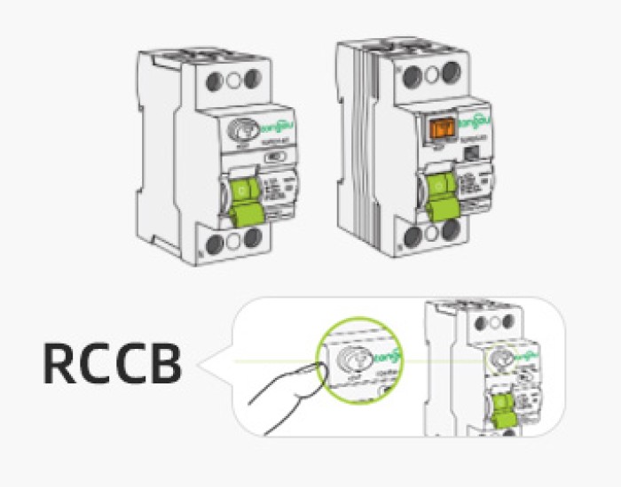 RCCB используется в лифтовой системе
