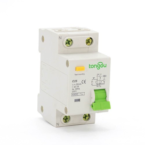 TOB10 2 Pole RCBO 25A With Overcurrent Protection