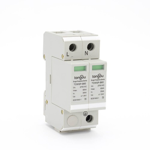 TOWSP-B60 1P N RCD Surge Protector SPD Arrester Device