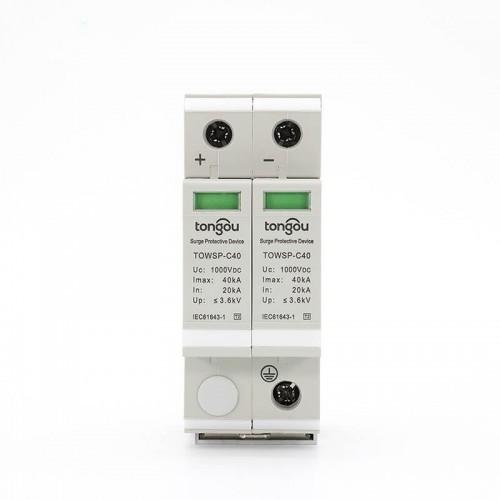 Protecteur de surtension électrique CC SPD TOWSP-C40 pour la maison