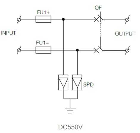 Combinatore solare TOSSD-PV1-1-F-DC-500V1