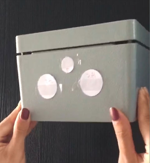 Caja de aluminio impermeable